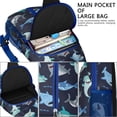 thumbnail image 4 of Crossbody Sling Backpack for Women Men Ocean Cute Shark Shoulder Sling Crossbody Casual Chest Bag for Travel Sports Running Hiking, 4 of 6