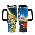 thumbnail image 2 of Beyblade Burst 40oz StrawSip Double-Wall Insulated Stainless Steel Tumbler with Handle Car Cup Water Bottle Gifts, 2 of 8