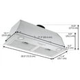 thumbnail image 2 of Ancona 28.5” 440 CFM Ducted Insert Range Hood in Stainless Steel, 2 of 5