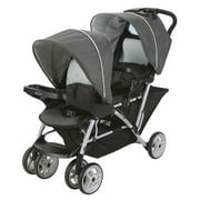 Angle View: Graco DuoGlider Double Stroller, Glacier