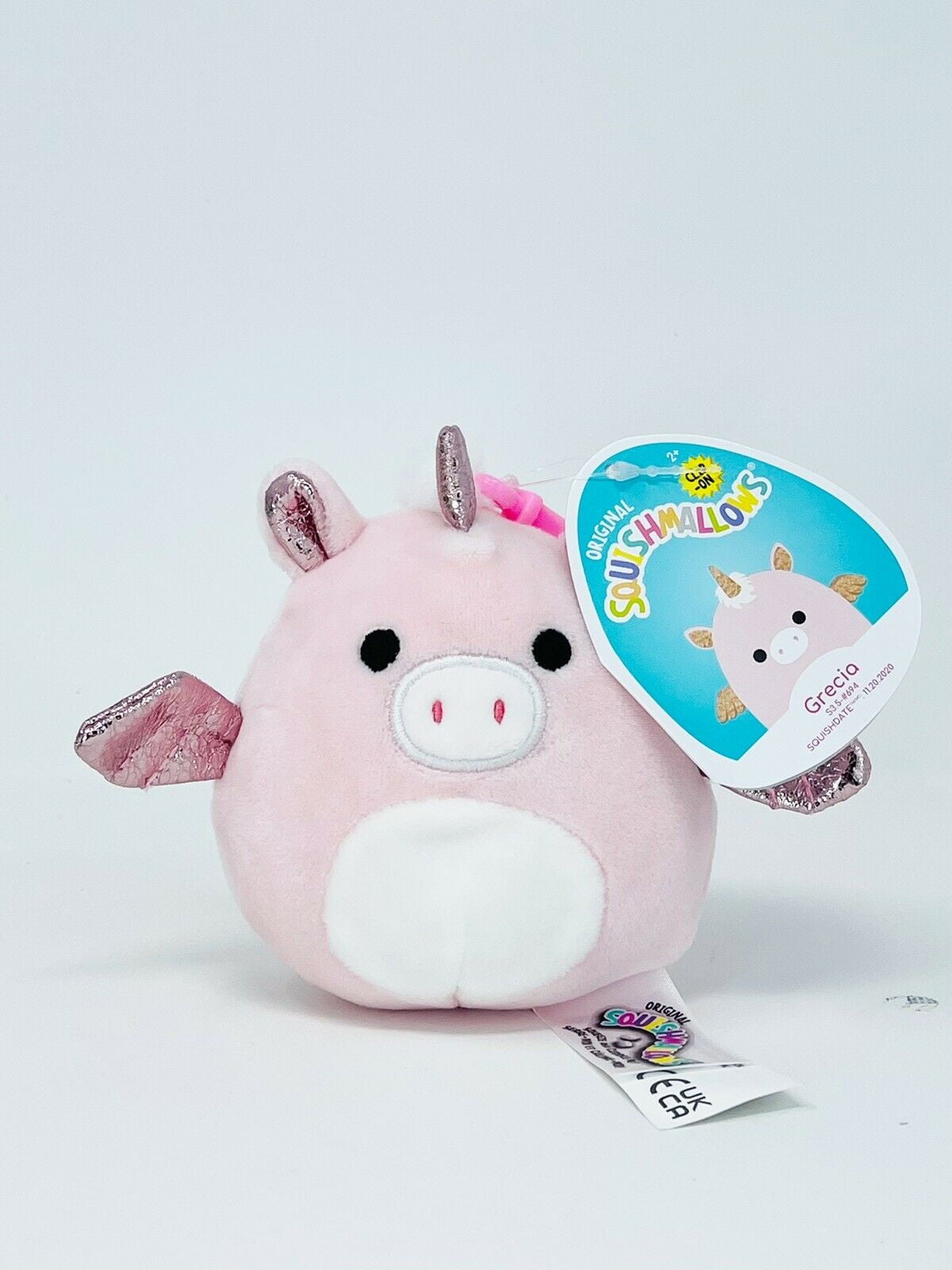 NWT Kelly Toy 16' Squishmallows Pink Pegasus 'Paloma' Plush Kids Soft Cuddly Toy 