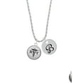 thumbnail image 2 of Delight Jewelry Silvertone Domed Black RVT Silvertone Script Initial Disc - B - Charm Necklace, 20"+3", 2 of 4