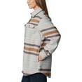thumbnail image 3 of Columbia Women's Calico Basin Shirt Jacket, Columbia Grey Heathered Stripe, X-Large, 3 of 8