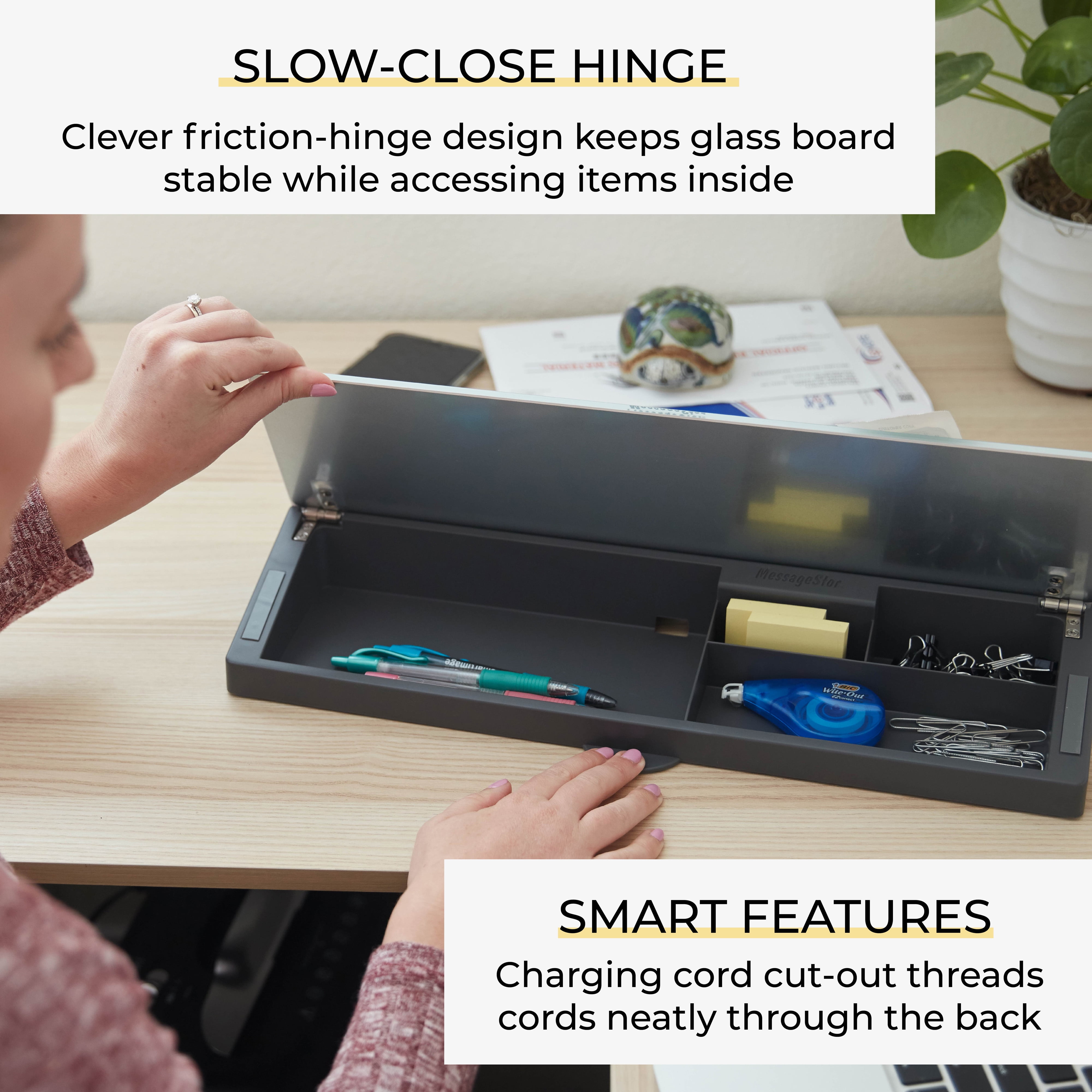 ECR4Kids MessageStor Dry-Erase Keyboard Write and Store, Desk Organization, Waves