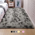 thumbnail image 1 of Alfombra De Sala Suave Decorativa Tapete Cuarto Afelpada 160x120 Cm Poliéster Antideslizante Blick Color Gris Oscuro, 1 of 7