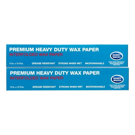 Handy Wacks D-12 Interfolded Dry Waxed Delicatessen Paper, 12" X 10 3/4", 500 Sheets