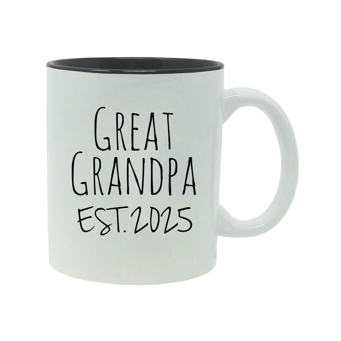 Great Grandpa Established Est. 2025 11Ounce Ceramic Sublimation Coffee