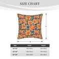 thumbnail image 2 of KLL Autumn Pumpkins Gingham Decorative Throw Pillow Covers Velvet Soft for Couch Sofa Bedroom Living Room Outdoor (No pillow core)- 20"x20", 2 of 5