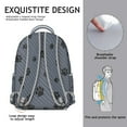 thumbnail image 5 of "Stylish Cat Pattern Backpack - Great Gift for Students, Durable School Bookbag for College & Work, Floral", 5 of 6