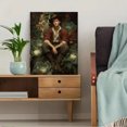 thumbnail image 5 of Qisvanset 12x16 Inch Vintage Man Smoking Portrait Canvas Print Wall Art, 5 of 5