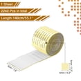 thumbnail image 2 of Uxcell 2240 PCS Azulejos de Espejo de Vidrio Disco Ball Autoadhesivos Azulejos de Mosaico de Espejo Dorado 5 x 5mm, 1 Hoja, 2 of 7
