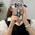 thumbnail image 3 of For iPhone 13 Pro 6.1 inch PC+TPU Case Panda Astronaut Colorful Shockproof Phone Cover Panda, 3 of 5