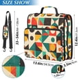 thumbnail image 2 of FORMRS Zipper Binder with Shoulder Strap 2-inch Ring 500 Sheet Capacity File Bag, Beige Geometric, 2 of 5