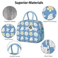 thumbnail image 4 of Lunch Bag Lunch Box for Women Reusable Insulated Lunch Bags,Water-Resistant Beach Blue Yellow Shell Starfish Cooler Lunch Tote Bag, Large Capacity for Work Travel Picnic, 4 of 6