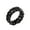 Black, variant on Mens Womens Stainless Steel 9mm Hip Hop Knot Link Chain Biker Ring Twist Rope Wedding Band Black Size 10