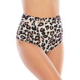 thumbnail image 4 of FFIY Bas de Bikini Taille Haute pour Femmes une Seule Pièce Maillot de Bain Contrôle Shirred Tankini Slips, 4 of 6