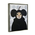 thumbnail image 3 of Stupell Industries Cat & Mouse Funny Animals Animals & Insects Painting Gray Floater Framed Art Print Wall Art, 3 of 6