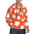 thumbnail image 2 of Pofeuu Bright Autumn Leaves Charm Print Mens Casual Hooded Collar Drawstring Hoodies Pullover Sweatshirts Casual Long Sleeve Shirts-XX-Large, 2 of 7