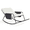 Off-White, variant on Ktaxon Papasan Rocking Chair with Footrest, Steel Frame for Indoor Outdoor, Gray