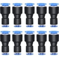 thumbnail image 1 of Juego de reductores rectos de 8 mm de diámetro exterior a 6 mm de diámetro exterior, 10 piezas: unión de conexión de tubos neumáticos para conectar tuberías, ideal para aplicaciones de, 1 of 5