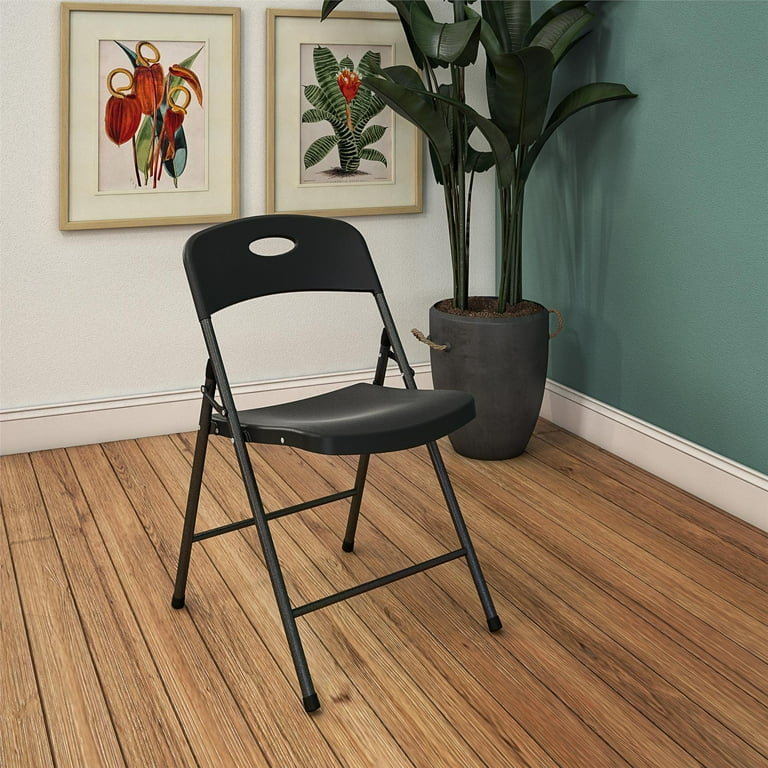 COSCO Resin Folding Chairs with Double Bracing and Seatback