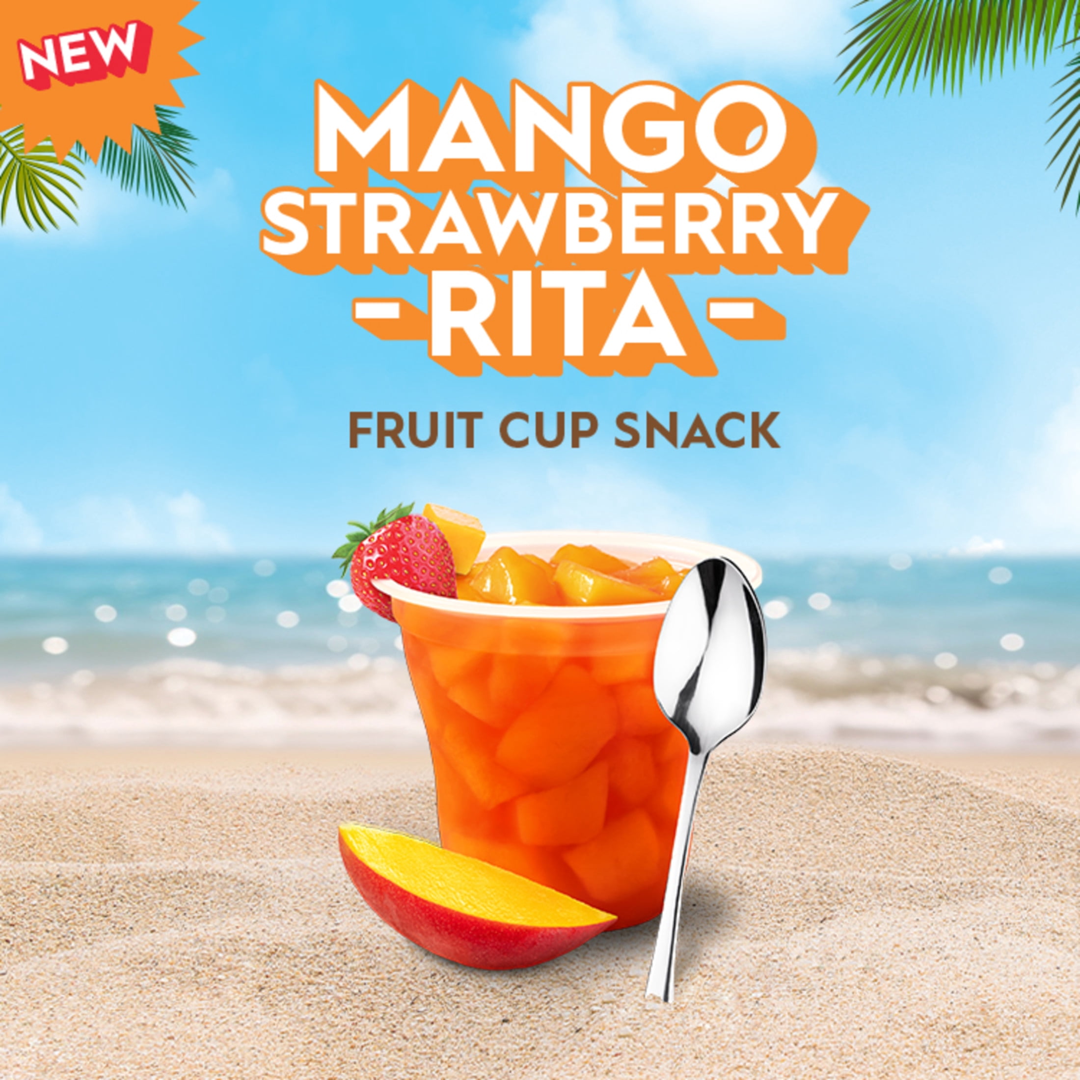 Del Monte Escapes Mango Strawberry - Rita 2-7 oz Cup