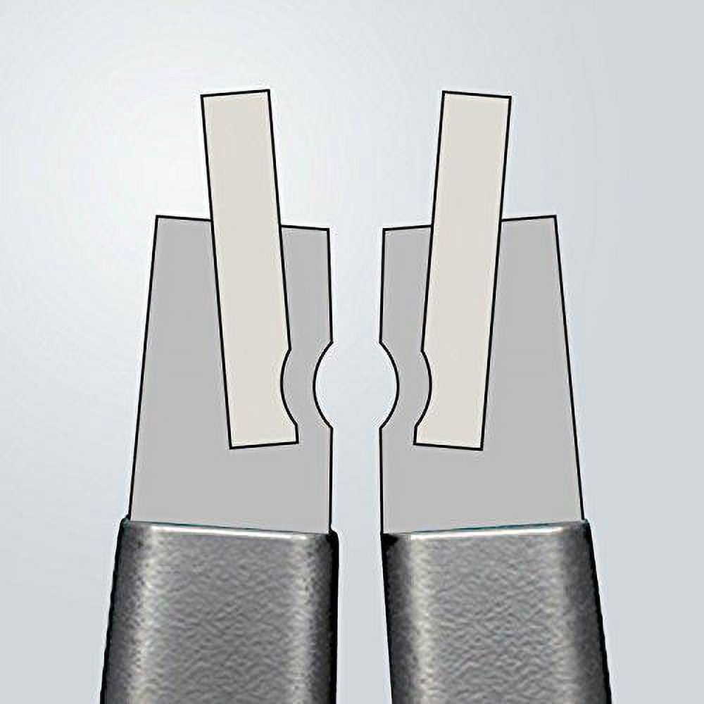 KNIPEX Tools - Precision Circlip Pliers, Internal, 90 Degree Angled, 1 37/64"-3 15/16" Bore Dia. (4821J31), 8.50