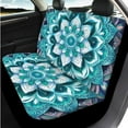 thumbnail image 3 of Uorisanigo Green Mandala 14 Pack Cars Seat Covers Car Steering Wheel Cover and Headrest Cover Auto Console Cover Cars Seat Belt Pad Cover and Keychain Comfortable Suitable for Car SUV, 3 of 6