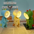 thumbnail image 3 of 6/3 piezas de dibujos animados mini luz de noche pequeña lámpara de escritorio LED reutilizable linda protección para los ojos luz de mesa animal perro ciervo forma de dinosaurio mini luz portátil mas, 3 of 11