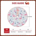 thumbnail image 4 of Bingfone Christmas Tree Skirt Mat Christmas Decoration Interior 36"-Flamingo And Pineapple, 4 of 8