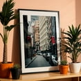 thumbnail image 3 of Nassau Street, FiDi - Manhattan New York Photography Black Framed Wall Art Print 12 x 18 inches, 3 of 8