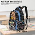 thumbnail image 6 of Pzuqiu Reading Capybara Kids Backpack for School 4pcs 17 Inch Girls Backpack with Lunch Box Pencil Case Water Bottle Holder Kids Backpacks Lightweight Casual Daypack for Girls Middle School, 6 of 7