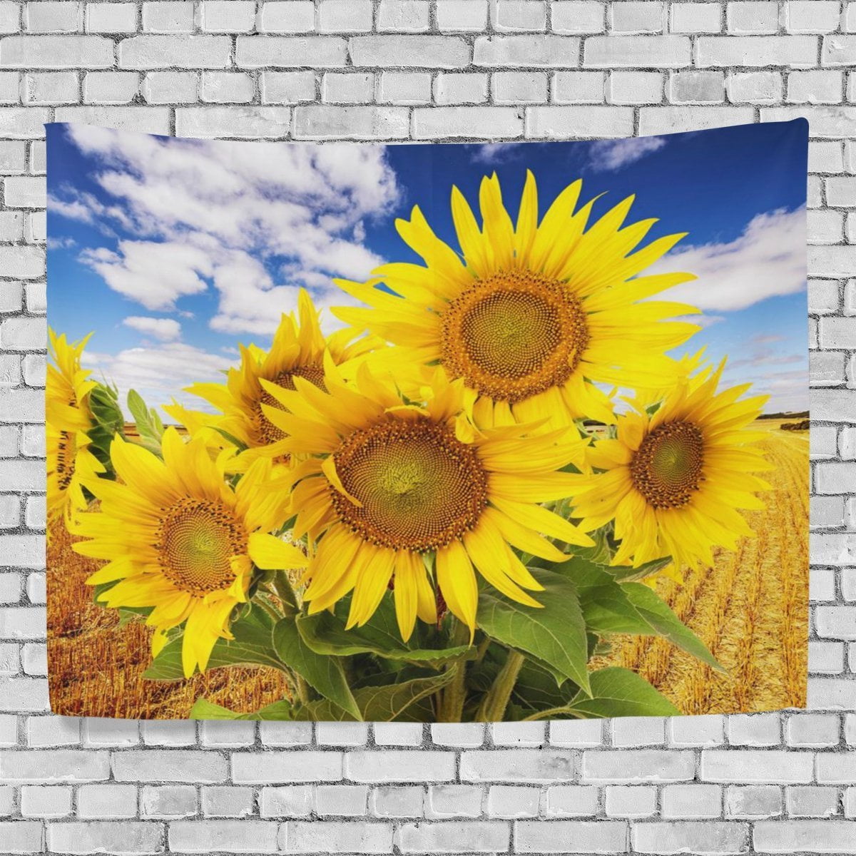 Sunflower Tapestry Wall Hanging Room Decor Aesthetic Fabric Wall