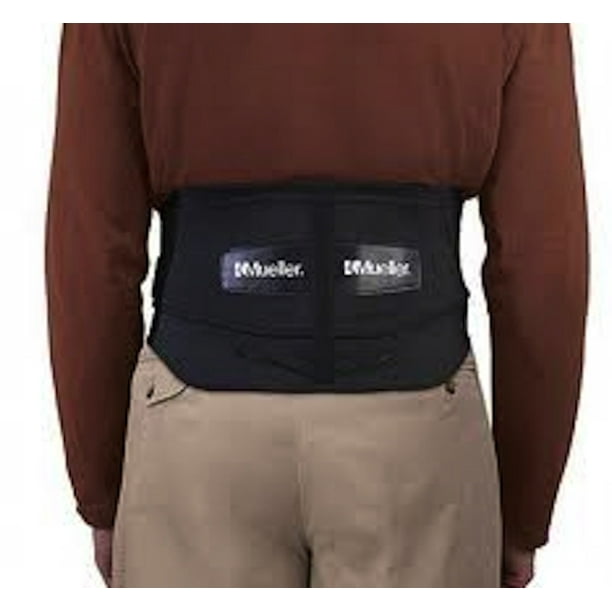 Mueller Adjustable Lumbar Back Brace with Removable Pad, Plus Size