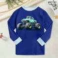 thumbnail image 6 of Dakiuu 1-10 Years Boys' Cars Design 2 Pieces Pajamas Set Toddler Kids Fall Winter Long Sleeve T Shirt and Pants Loungewear Set Spring Sleepwear Clothes for Boys Blue 5-6 Years (120), 6 of 7
