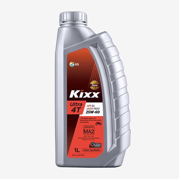 Aceite Moto Semi-sintético Kixx Ultra 4t Sl/ma2 25w-60, 1l