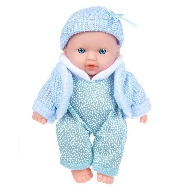 Ecqkame Toys Clearance 8 Inch Vinyl Baby Dolls Lifelike Newborn Full