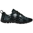 thumbnail image 4 of Customuart Skull Shoes for Men Running Shoes Black Sneakers Size 11.5, 4 of 5