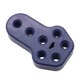 thumbnail image 2 of 1 buje de suspensión de tubo, pieza de modificación de 7 orificios, amortiguador de goma de 11mm de diámetro interior azul Zulema Buje colgante de escape, 2 of 7