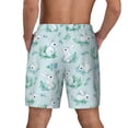 thumbnail image 4 of Uemuo Rabbit And Dragonfly Pattern Mens Swim Trunks Quick Dry Board Shorts with Mesh Lining, Stretch Beach Shorts Quick Dry No-Chafing Board Shorts-Small, 4 of 9