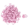 thumbnail image 1 of 100 unidades de soportes desechables para pegamento de pestañas, anillos para extensiones de pestañas, vasos de floración rápida, 1 of 14