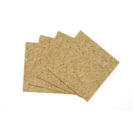 Darice Adhesive Cork Tiles, 12 x 12 inches, 4