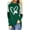 Green 2, variant on Womens Casual St Patrick's Day Shirts Heart Graphic Tees Lucky Shamrock Shirts