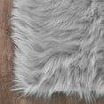 thumbnail image 4 of Soft Plush Fur Area Rug 2 x 4ft Shaggy Fluffy Rugs Gray Rectangular Carpet Floor Mat for Bedroom Living Room Nursery Modern Decor, 4 of 7