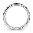 thumbnail image 2 of Sterling Silver Black Enamel Faith Ring, 2 of 5