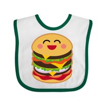 Inktastic Hamburger Kawaii Boys or Girls Baby Bib