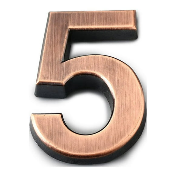 House Numbers for Outside Household Exquisite Sturdy Numerical Marks Door Marking Accessories for Home Hotel Apartment Doors Use Number 5