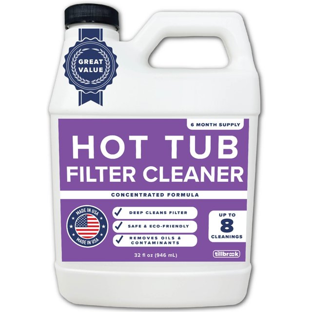 Limpiador de Filtros para Jacuzzi Tillbrook 946 ml, suministro para 6 meses