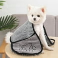 thumbnail image 5 of Microfiber Pet Towel Super Absorbent Quick-Dry Dog Cat Bath Towel 24.41x9.06 inch(Gray), 5 of 9