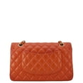 thumbnail image 3 of Pre-Owned CHANEL Classic Double Flap Medium Quilted Leather Shoulder Bag Red, 3 of 11